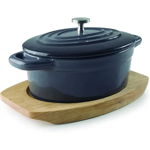 Cocotte ovale avec couvercle Magma 13x10 cm - Lacor - Modalova