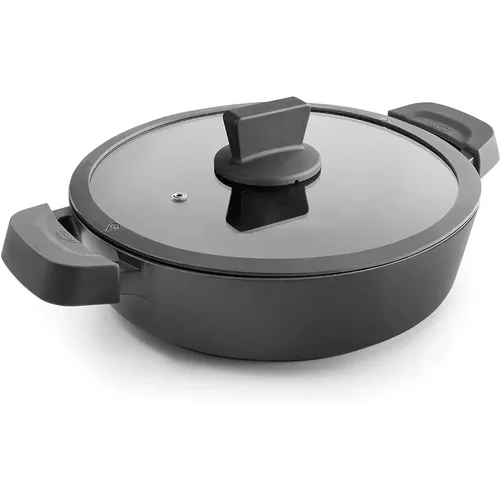 Poêle rond en aluminium fondu Titanium Pro D.36 cm - Lacor - Modalova