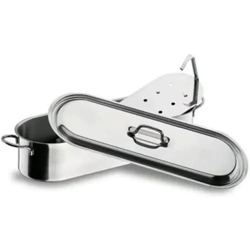 Marmite poissonnière avec grille inox 60 cm - Lacor - Modalova