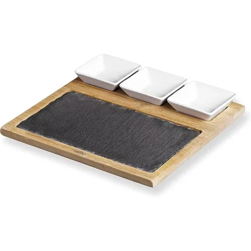 Plateau en ardoise table avec conteneurs - Lacor - Modalova