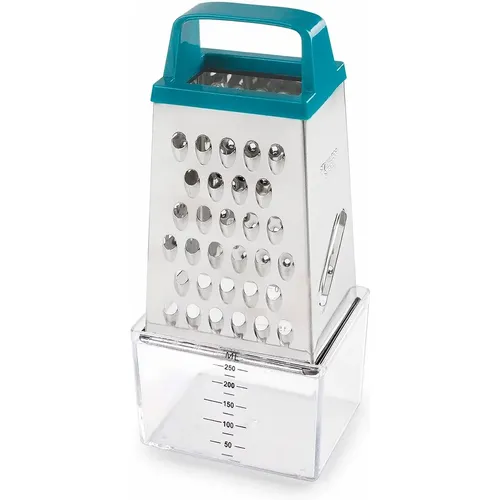 Râpe à 4 faces en acier inoxydable avec récipient - Lacor - Modalova