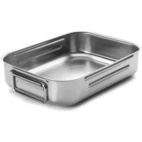 Plat à rotir à anses tombante en inox 18/10 - Lacor - Modalova