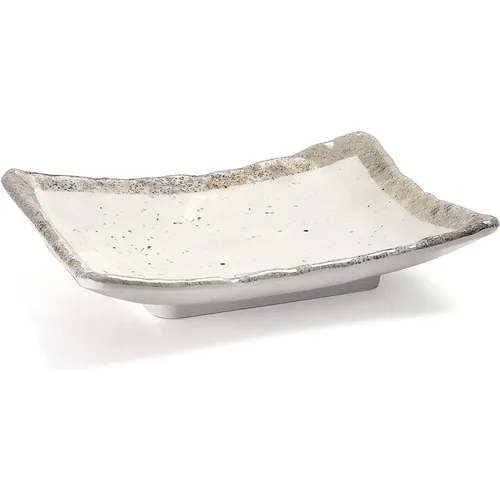 Plat rectangulaire en mélamine Earth 18x13,2x3,5 cm - Lacor - Modalova