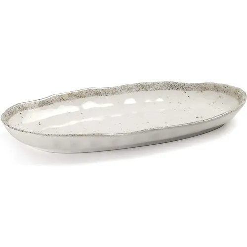 Plat ovale en mélamine Earth 25,4x13x2,9 cm - Lacor - Modalova