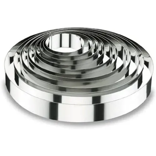 Cercle à tarte rond en inox 18/10 - 9X6 cm - Lacor - Modalova
