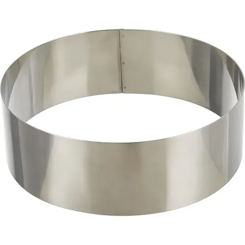 Cercle à tarte rond en inox 18/10 - 18X6 cm - Lacor - Modalova