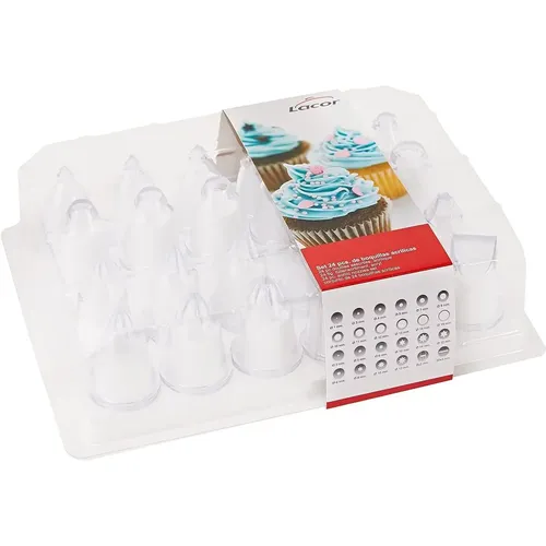 Douilles assorties acrylique 24 pièces - Lacor - Modalova