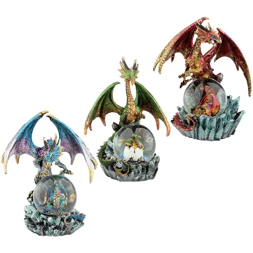 Boule à neige ou à eau dark legends-dragon œil de cristal - Puckator - Modalova