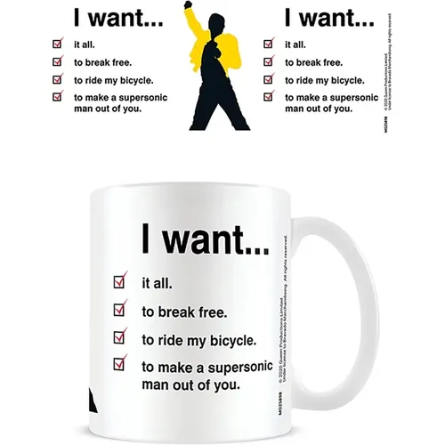 Mug enfant Queen I Want Checklist - Pyramid - Modalova
