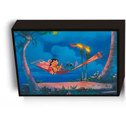 Cadre rétro-éclairé Lilo & Stitch Hammock - Pyramid - Modalova