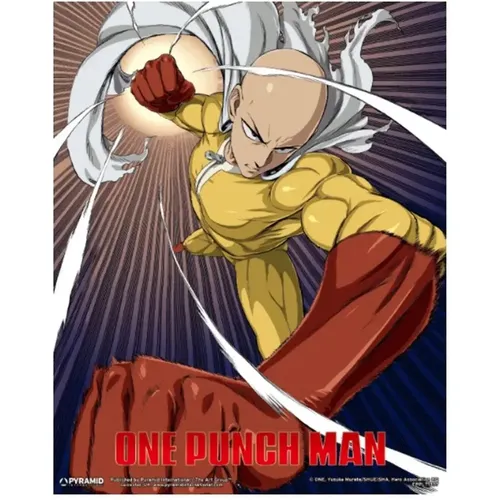Poster cadre 3D lenticulaire One Punch Man - Saitama and Genos - Pyramid - Modalova