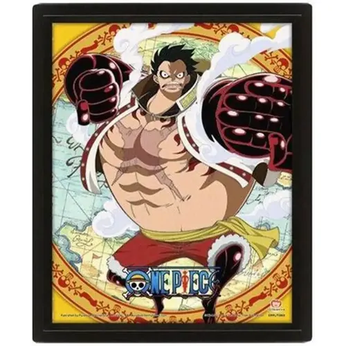 Cadre 3D lenticulaire One Piece Gear 4th - Pyramid - Modalova