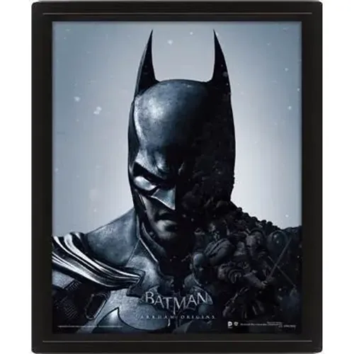 Cadre 3D lenticulaire Batman Arkham Origins Batman/Joker - Pyramid - Modalova