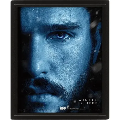 Cadre 3D lenticulaire Game Of Thrones John Snow /2 - Pyramid - Modalova