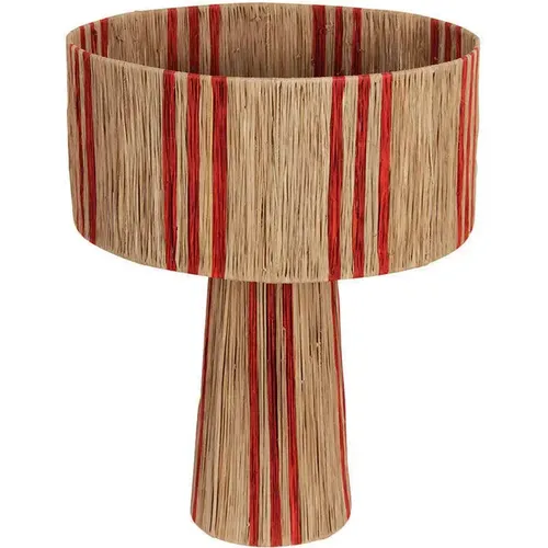 Lampe à rayures en raffia - Pole To Pole - Modalova