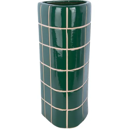 Vase Retro Tiles Triangular Large - Present Time - Modalova