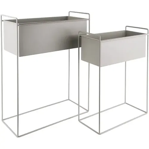 Ensemble de pots de fleurs fer Essence Straight - Present Time - Modalova