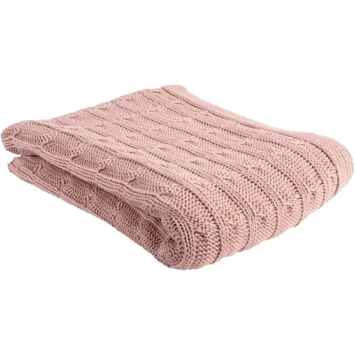 Plaid tricoté coton Cable - Present Time - Modalova