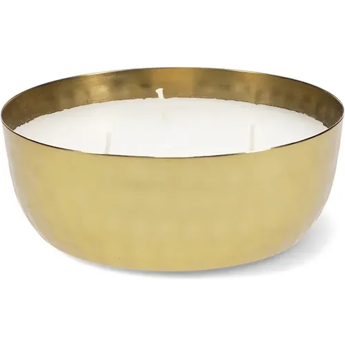 Bougies parfumée en forme de bol à 3 mèches - métal martelé doré enfant - Rex London - Modalova