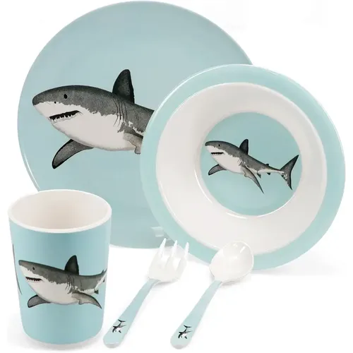 Assiette en mélamine enfant Sharks (x5) - Rex London - Modalova