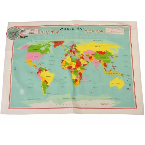 Torchon à vaisselle World Map - Rex London - Modalova