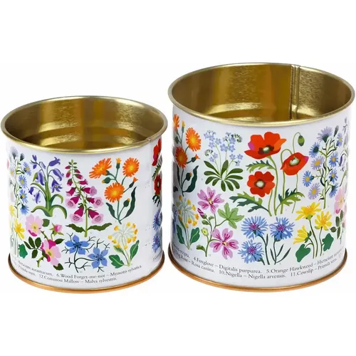 Boîte de rangement en métal Wild Flowers (x2) - Rex London - Modalova