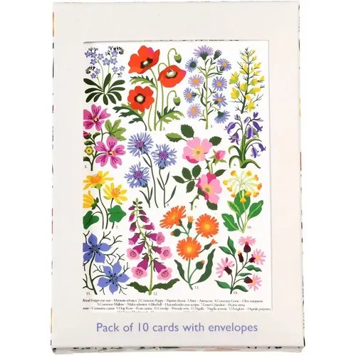 Carte d'anniversaire fleurs sauvages (x10) - Rex London - Modalova