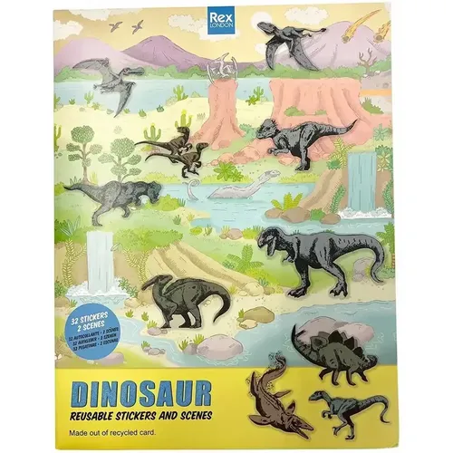 Carte de scènes de dinosaures avec autocollants réutilisables - Rex London - Modalova