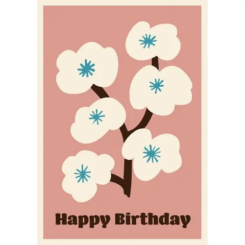 Carte d'anniversaire arbre de fleurs - Rex London - Modalova