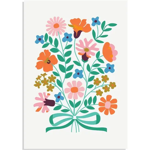 Carte d'anniversaire bouquet de fleurs - Rex London - Modalova