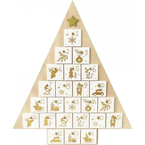 Calendrier de l'avent en bois - sapin de noël - Rex London - Modalova