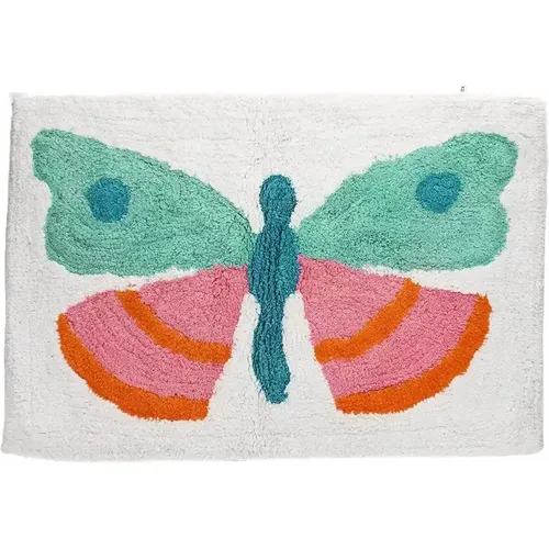 Tapis de bain en coton tufté Palmiers - Rex London - Modalova