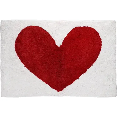 Tapis de bain en coton tufté Cœur - Rex London - Modalova