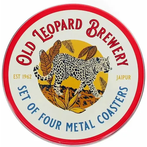 Sous-verre en métal Old Leopard Brewery (x4) - Rex London - Modalova