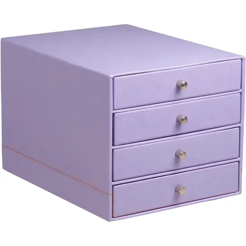 Boîte de rangement 4 tiroirs simili cuir italien - Rhodia - Modalova