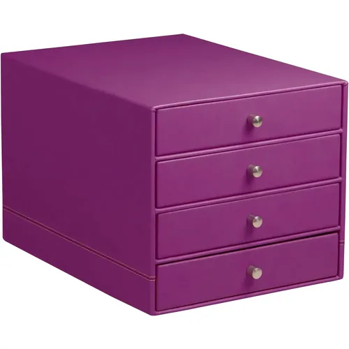 Boîte de rangement 4 tiroirs simili cuir italien - Rhodia - Modalova
