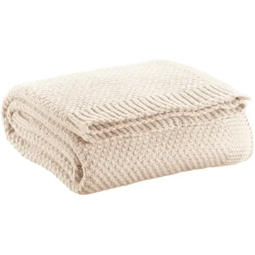 Couverture chauffante tricot recyclé Danilo - Vivaraise - Modalova