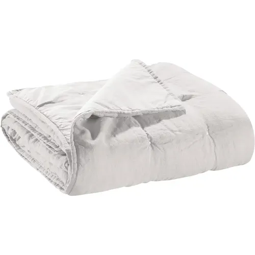 Chemin de lit coton stonewashed Zeff - Vivaraise - Modalova