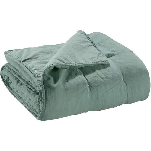 Chemin de lit coton stonewashed Zeff - Vivaraise - Modalova