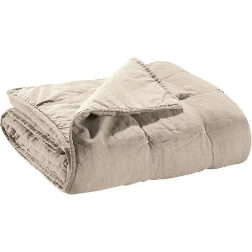 Chemin de lit coton stonewashed Zeff - Vivaraise - Modalova