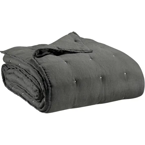 Chemin de lit coton stonewashed Zeff - Vivaraise - Modalova