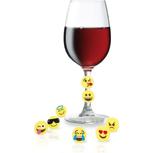 Marque-verre Émoticônes (x8) - Vin Bouquet - Modalova