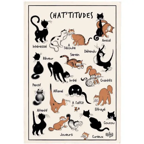 Torchon chats calendrier Dubout - Winkler - Modalova