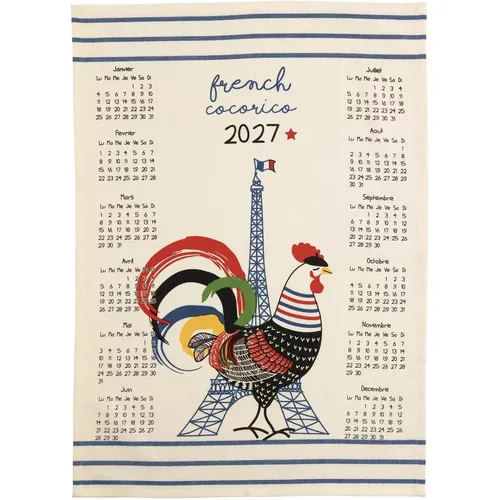 Torchon calendrier French Cocorico 2027 - Winkler - Modalova