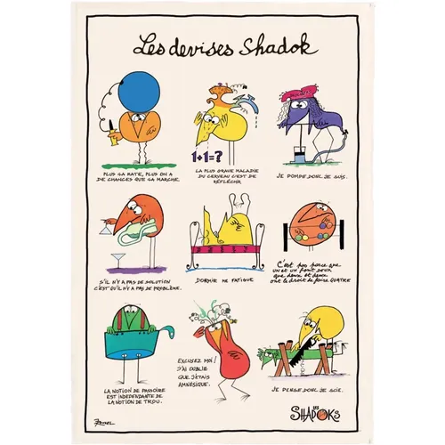 Torchon - Les Devises Shadoks - Winkler - Modalova