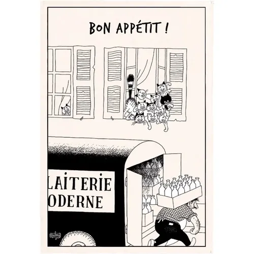 Torchon Winkler Dubout Bon appétit - Winkler - Modalova