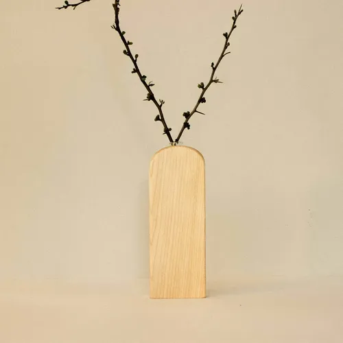 Vase et supports de fleurs en bois n° 02 sans verre - Wooden Story - Modalova