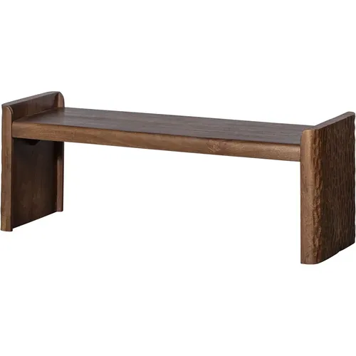 Banc avec pied en bois travaillé Prop - Woood - Modalova
