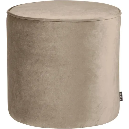 Pouf rond haut velours Woood Sara - Woood - Modalova