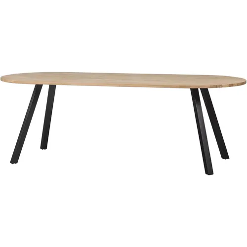 Table oval pied carré chêne massif Tablo - Woood - Modalova